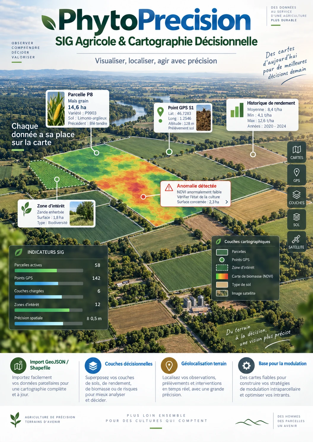SIG Agricole & Cartographie Décisionnelle